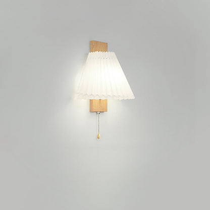 Nordic Iron PVC Cubic Pleated 1-Light Wall Sconce Lamp