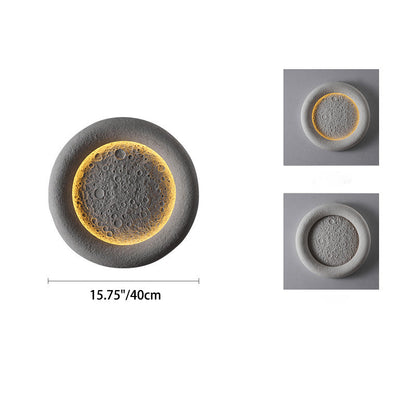 Waterproof Round Moon Warm Light LED Wall Sconce Lamp