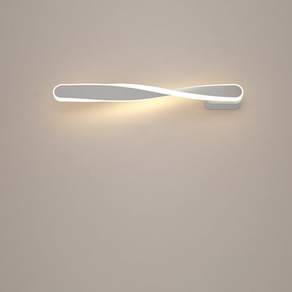 Spiral Long Aluminum Silicone LED Wall Sconce Lamp