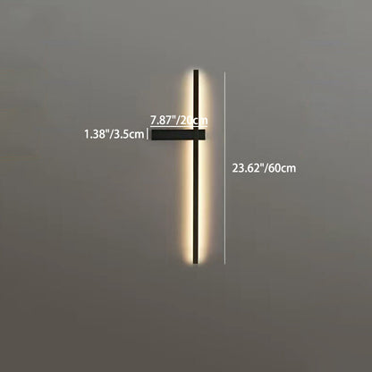 Iron Aluminum Silica Strip Line LED Wall Sconce Lamp