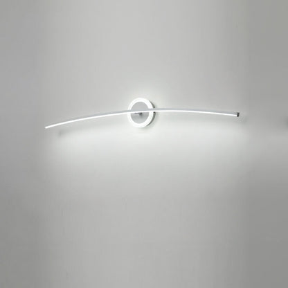 Curved Line LED Mirror Front Light Wall Sconce Lamp