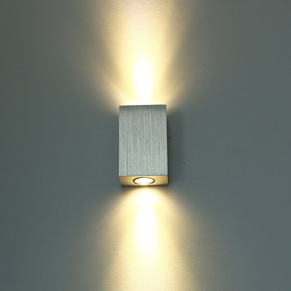 Simplicity Waterproof Aluminum Cubic LED Wall Sconce Lamp