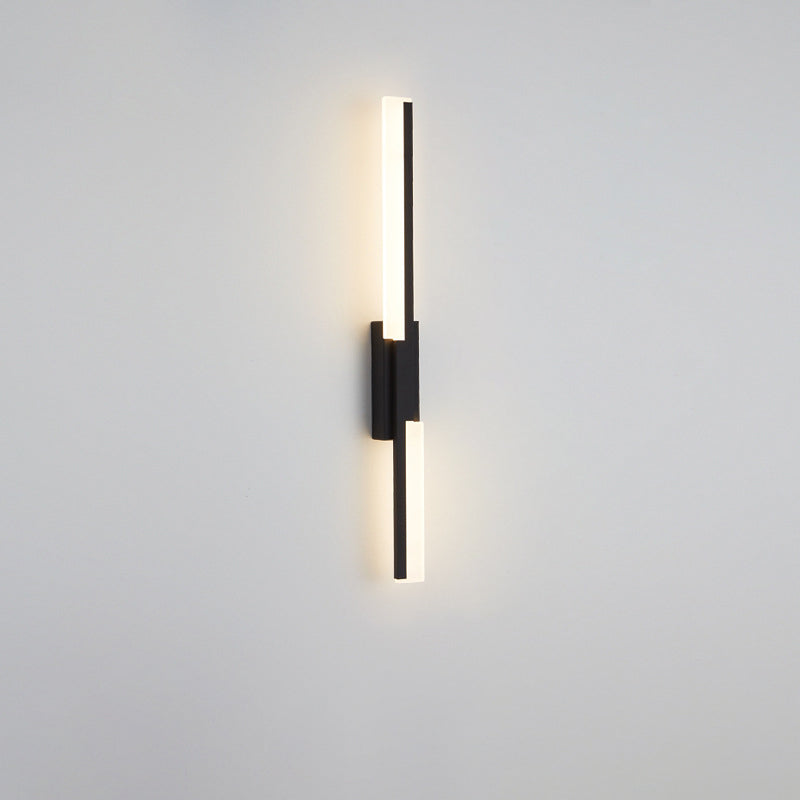 Minimalist Vertical Bar Acrylic Iron LED Wall Sconce Lamp