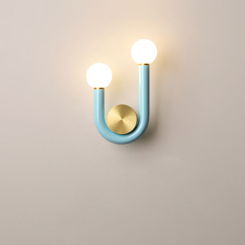 U-Shape Iron Aluminium Acrylic LED Wall Sconce Lamp