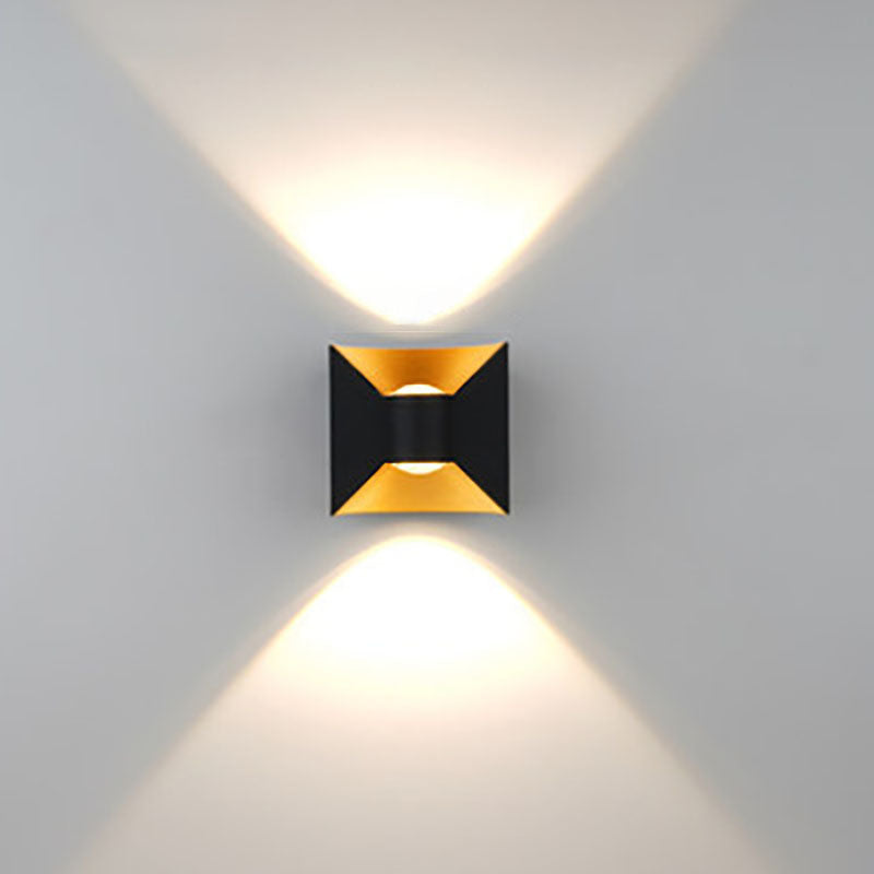 Simplicity Waterproof Aluminum Square LED Wall Sconce Lamp
