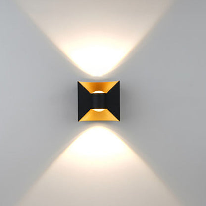 Simplicity Waterproof Aluminum Square LED Wall Sconce Lamp