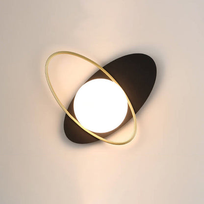 Glass Staggered Overlap Design 1-Light Wall Sconce Lamp