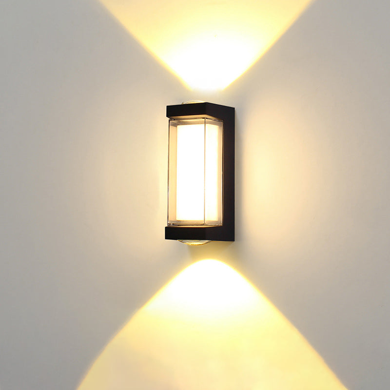 Simplicity Down Luminous LED Waterproof Wall Sconce Lamp