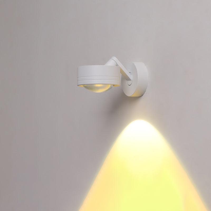 Simplicity Cylinder Aluminum 1-Light Wall Sconce Lamp