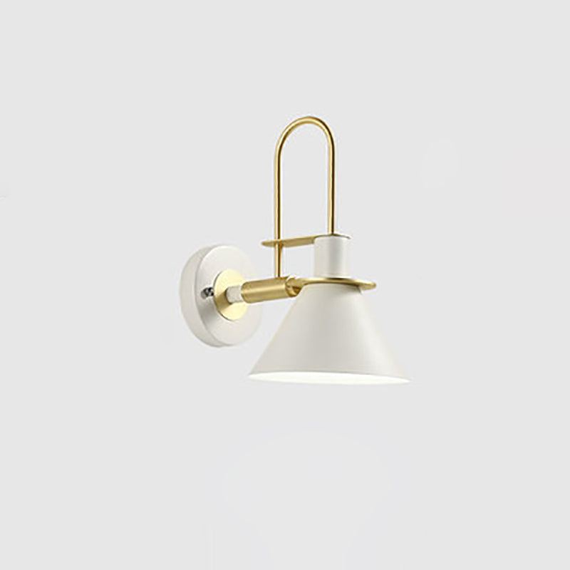 Modern Minimalist Horn Iron 1-Light Wall Sconce Lamp