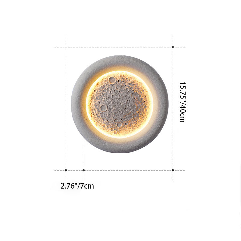 Chinese Moon Texture Shade LED Waterproof Wall Sconce Lamp