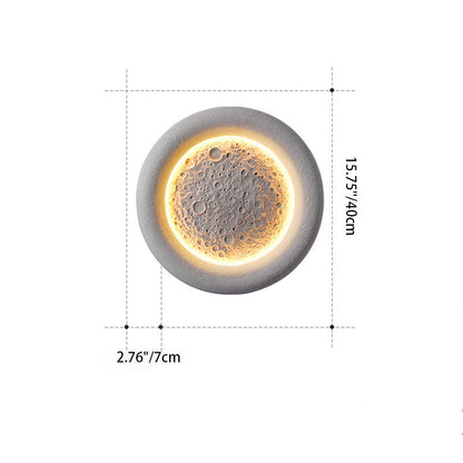 Chinese Moon Texture Shade LED Waterproof Wall Sconce Lamp