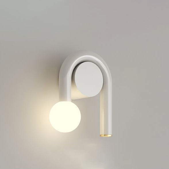 Simplicity Iron U-shaped Line 2-Light Wall Sconce Lamp
