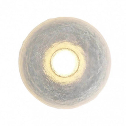 Nordic Resin Wrought Iron Round LED Wall Sconce Lamp
