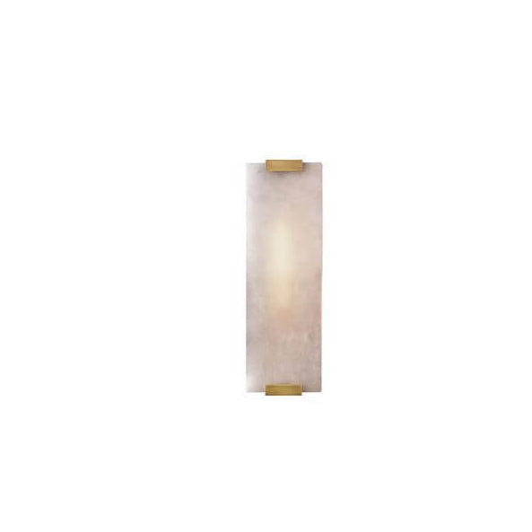 Nordic Light Luxury Copper Marble Strip Design 3-Light Wall Sconce Lamp