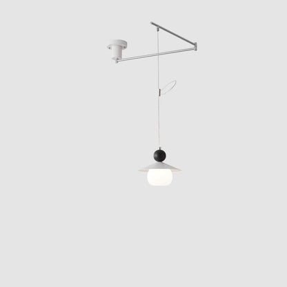 Aluminum Glass Rocker Round Ball 1-Light Wall Sconce Lamp