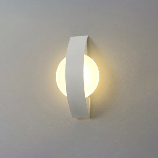 Minimalist Acrylic Geometric Ring LED Wall Sconce Lamp