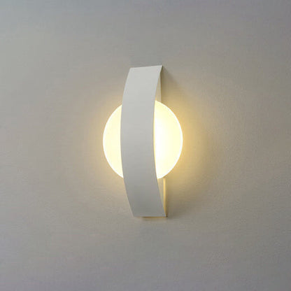 Minimalist Acrylic Geometric Ring LED Wall Sconce Lamp