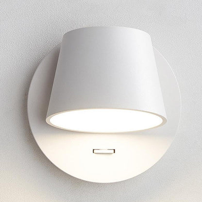 Dome Rotatable Aluminum LED Reading Wall Sconce Lamp