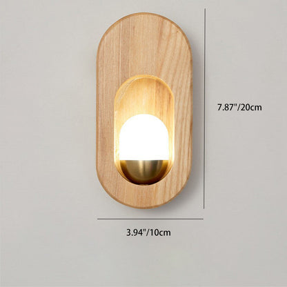 Japanese Frame Acrylic Shade 1-Light Wall Sconce Lamp