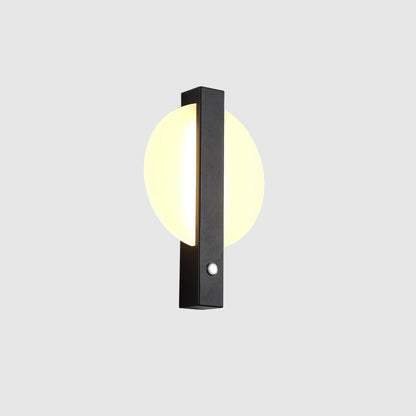 Round Rectangle Iron Aluminum Acrylic LED Wall Sconce Lamp