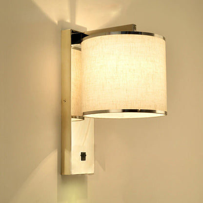 Light Luxury Stainless Steel 1-Light Wall Sconce Lamp