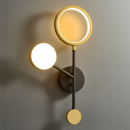 Creative Aluminum Lamp Ring Acrylic LED Wall Sconce Lamp