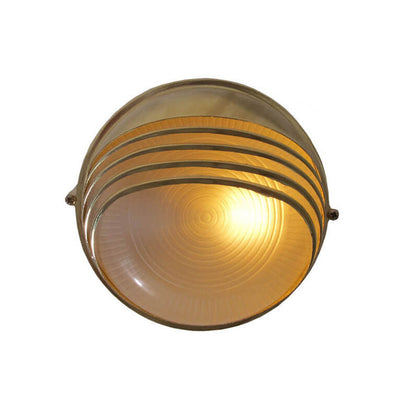 Glass Zinc Alloy Half Round 1-Light Wall Sconce Lamp