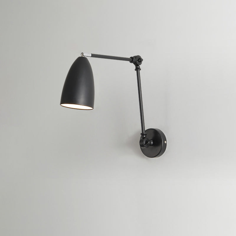 Simplicity Rocker Arm Long Rod 1-Light Wall Sconce Lamp