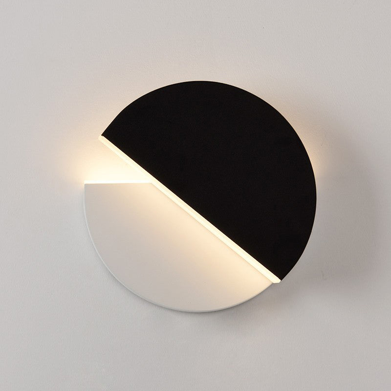 Rotatable Round Iron Acrylic LED Wall Sconce Lamp