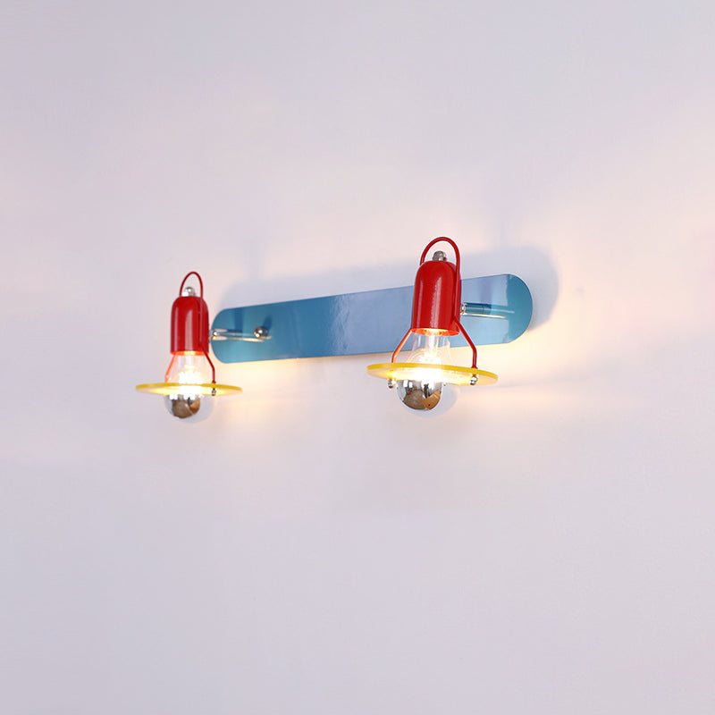 Childlike Iron 2-Light Mirror Front Wall Sconce Lamp