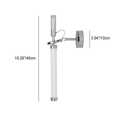 Minimalist Cylindrical Iron Glass LED Wall Sconce Lamp