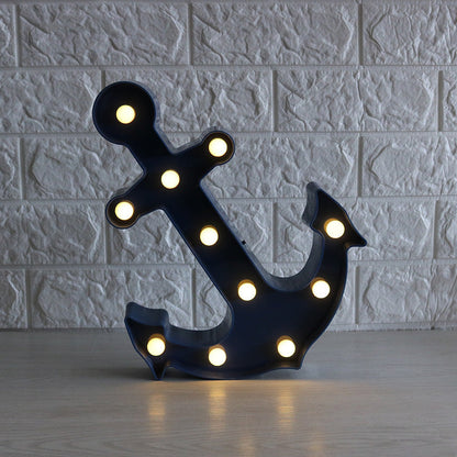 Scandinavian Boat Anchor ABS Battery LED Wall Sconce Lamp