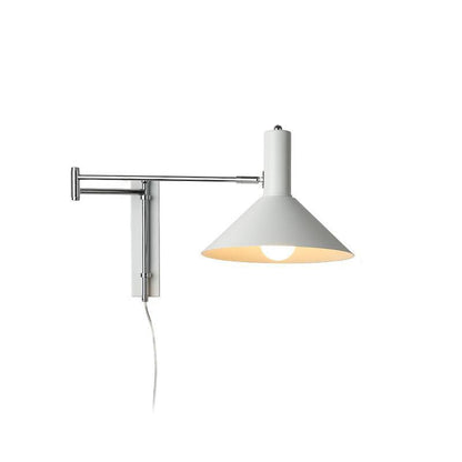 Round Tapered Iron 1-Light Retractable Wall Sconce Lamp