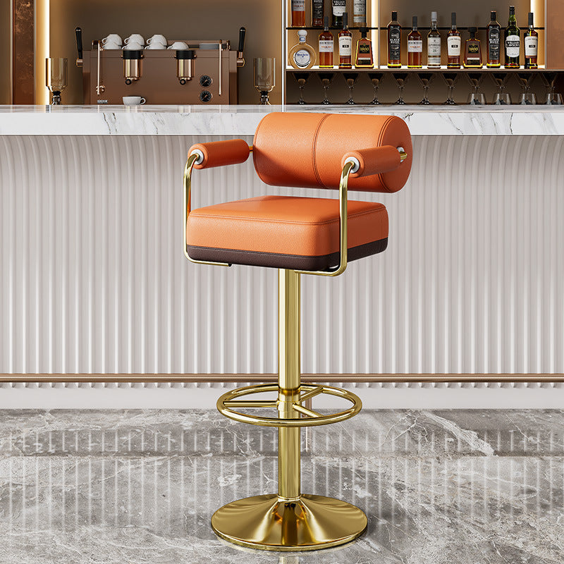 Contemporary Leather Bar Stool