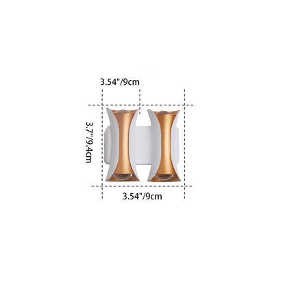 Waterproof Rectangle Aluminum Glass LED Wall Sconce Lamp