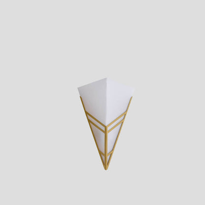 Nordic Iron Triangles Geometry 1-Light Wall Sconce Lamp