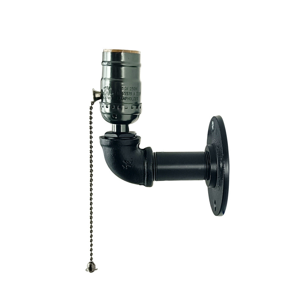 Industrial Iron Aluminum Plumbing 1-Light Wall Sconce Lamp