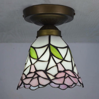Traditional European Tiffany 1-Light Wall Sconce Lamp