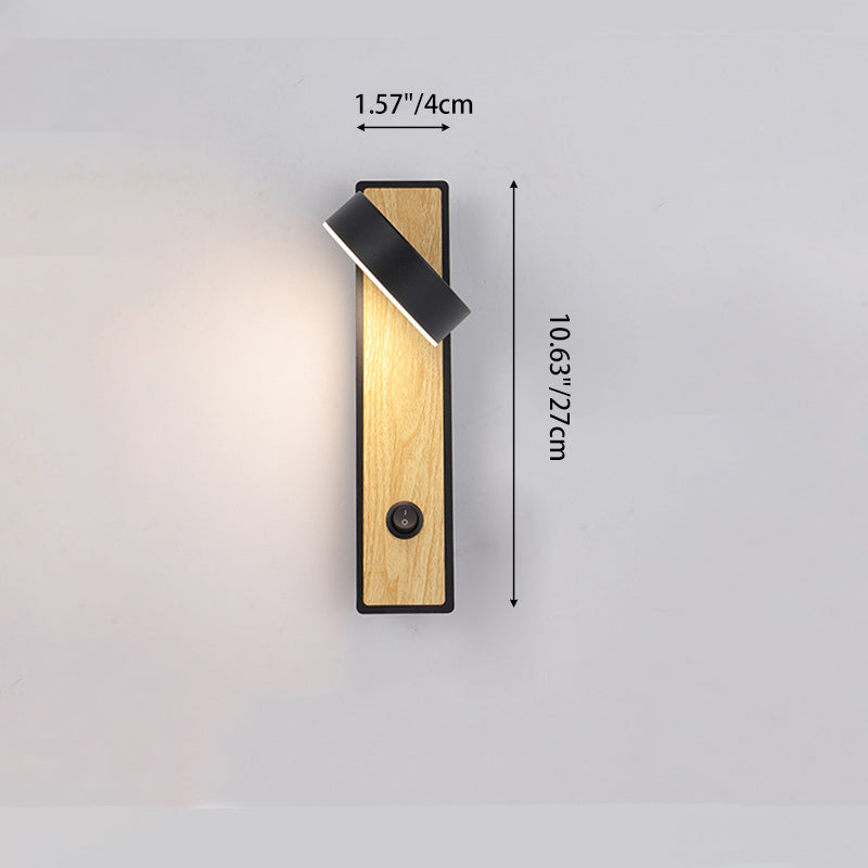 Simplicity Rectangle Rotatable LED Wall Sconce Lamp