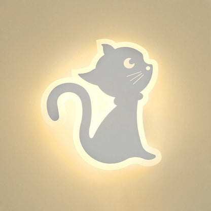 Creative Acrylic Cat Design Iron LED Wall Sconce Lamp