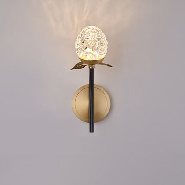 Luxury Crystal Apple Branch 1/2 Light Wall Sconce Lamp