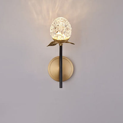 Luxury Crystal Apple Branch 1/2 Light Wall Sconce Lamp