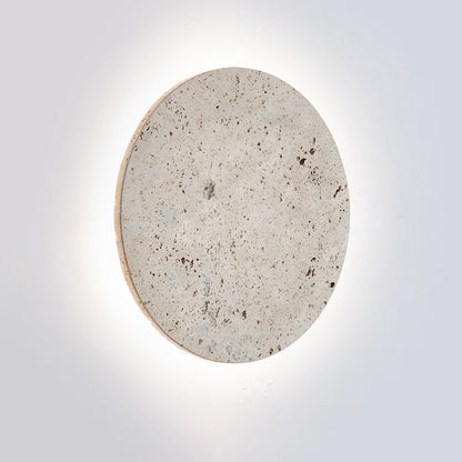Japanese Acrylic Cave Stone Round LED Wall Sconce Lamp