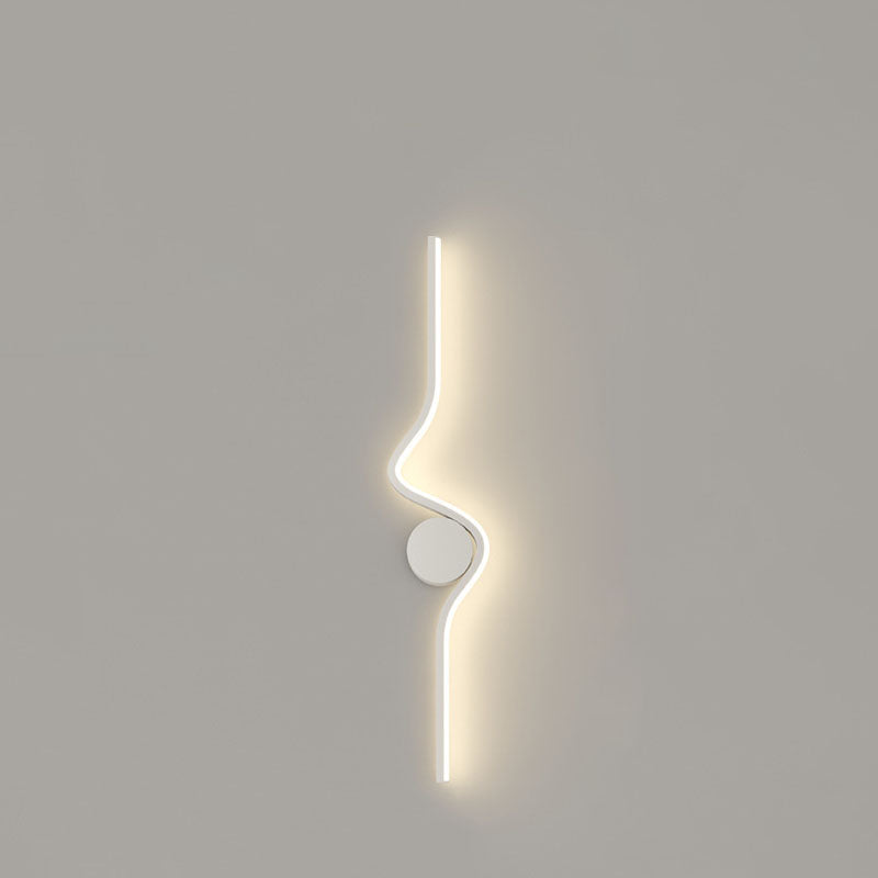 Iron Aluminum Silicone Long Strip LED Wall Sconce Lamp