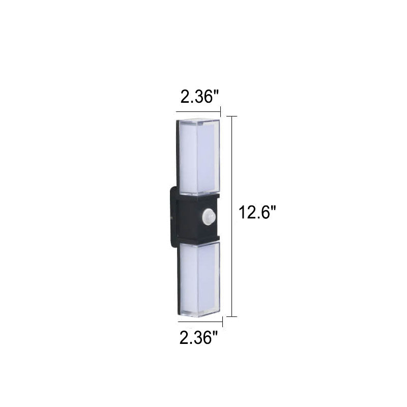 Rectangular Outdoor Waterproof LED Wall Sconce Lamp