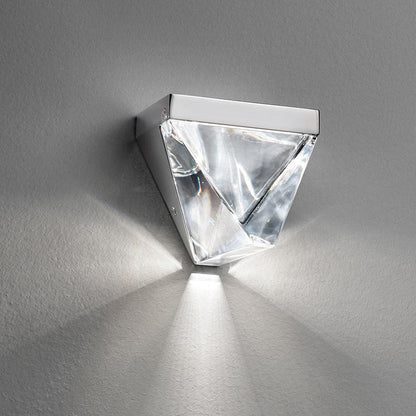 Creative Triangle Iron Crystal LED Wall Sconce Lamp
