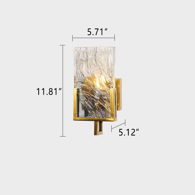Creative Crystal Ice Cube Design 1-Light Wall Sconce Lamp