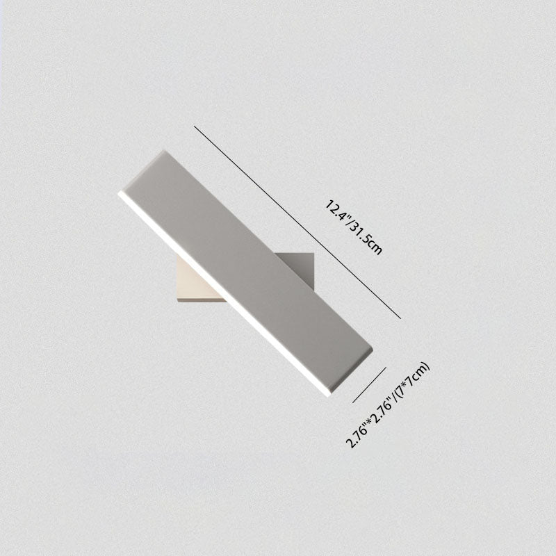Rectangular Aluminum Acrylic LED Wall Sconce Lamp
