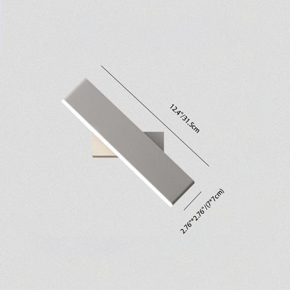 Rectangular Aluminum Acrylic LED Wall Sconce Lamp